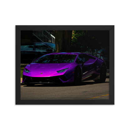 Purple Lamborghini Huracan