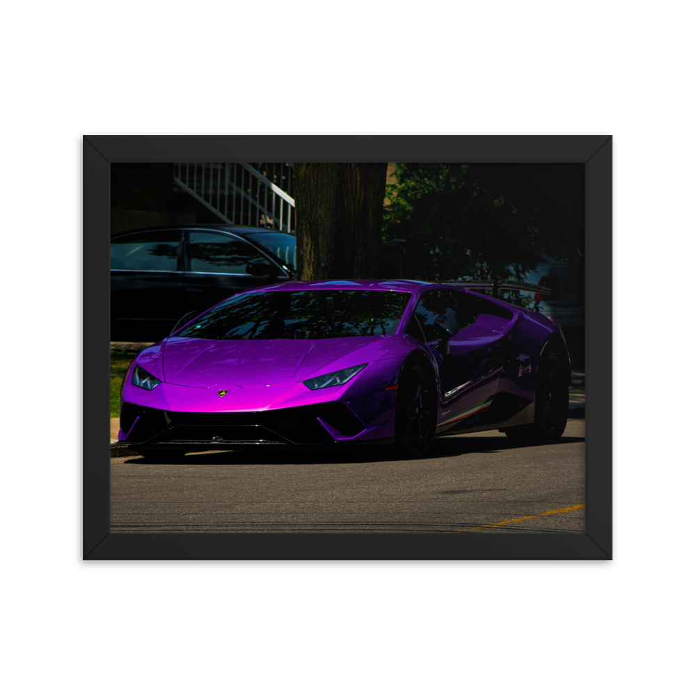 Purple Lamborghini Huracan