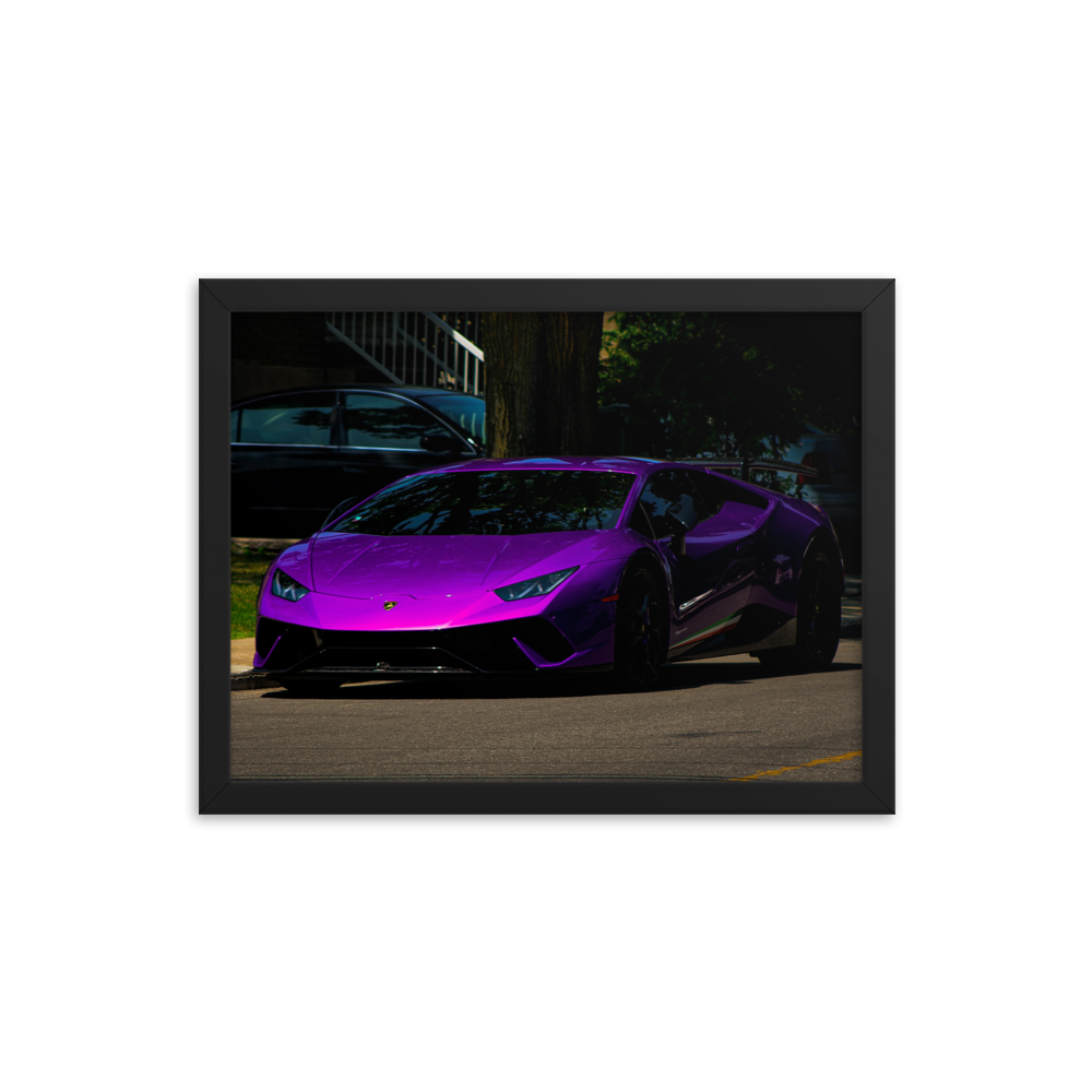 Purple Lamborghini Huracan