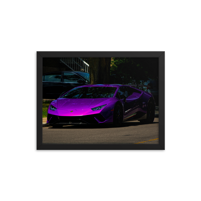 Purple Lamborghini Huracan