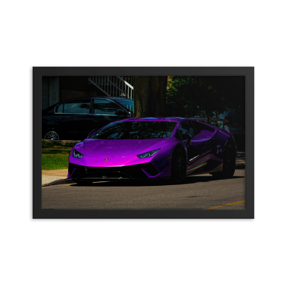 Purple Lamborghini Huracan