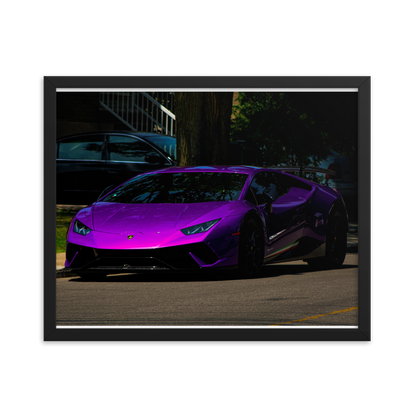 Purple Lamborghini Huracan