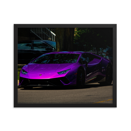 Purple Lamborghini Huracan