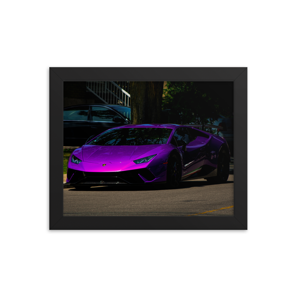 Purple Lamborghini Huracan