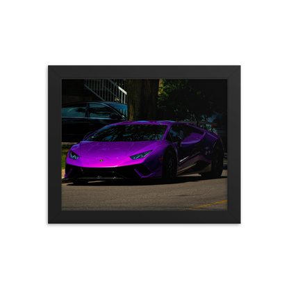 Purple Lamborghini Huracan