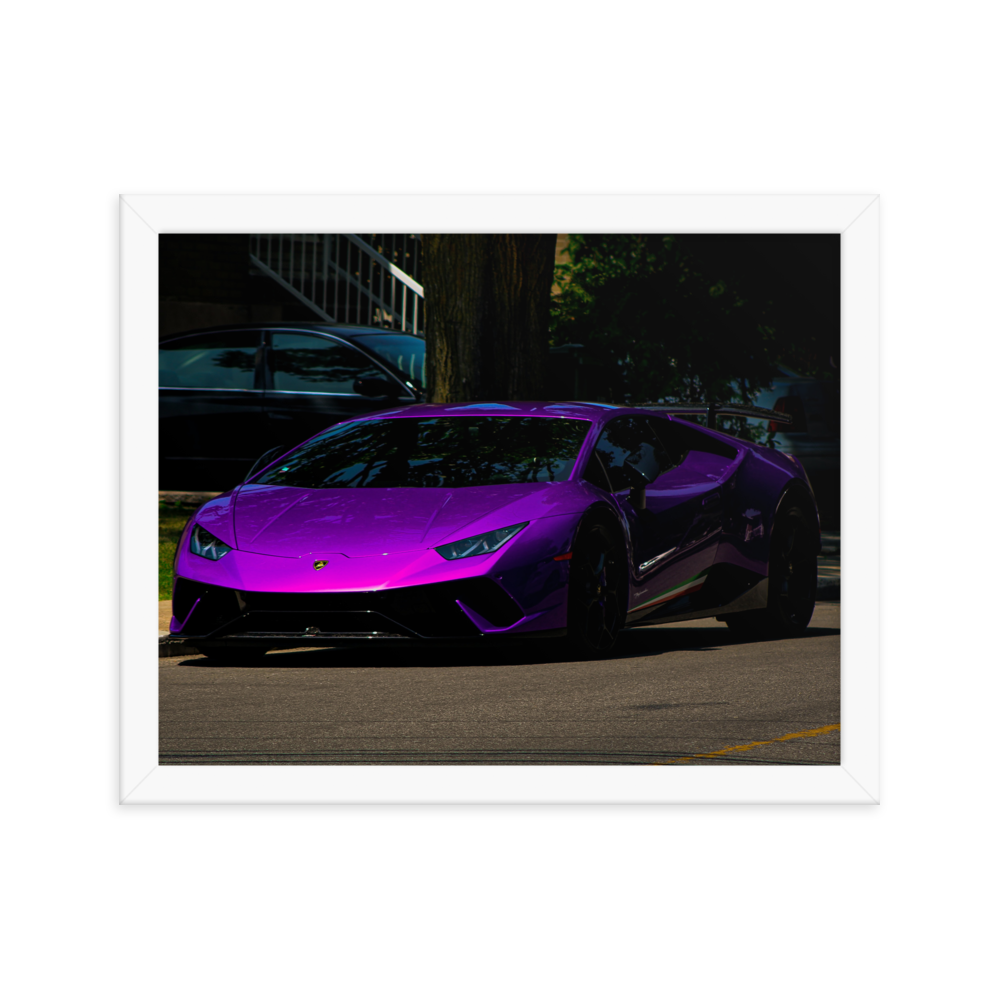 Purple Lamborghini Huracan