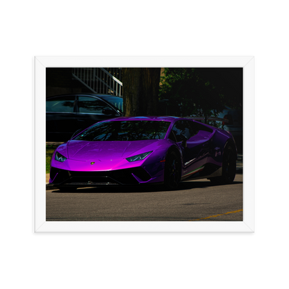 Purple Lamborghini Huracan