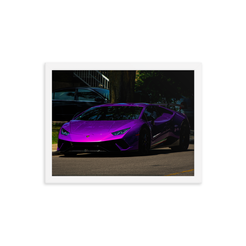 Purple Lamborghini Huracan