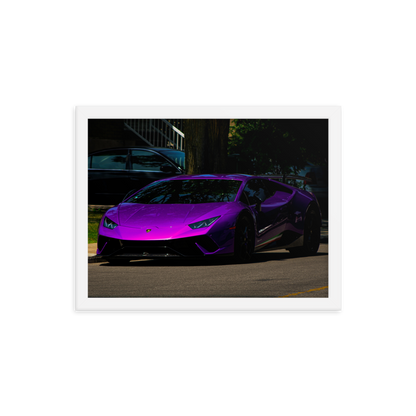 Purple Lamborghini Huracan