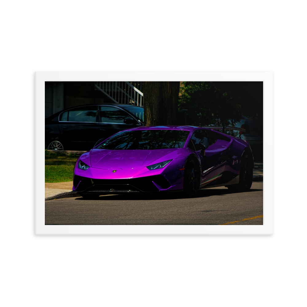 Purple Lamborghini Huracan