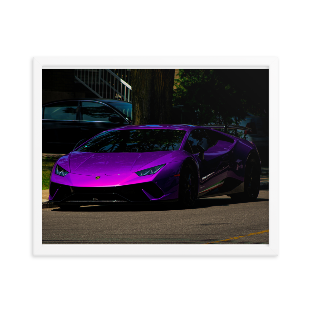 Purple Lamborghini Huracan