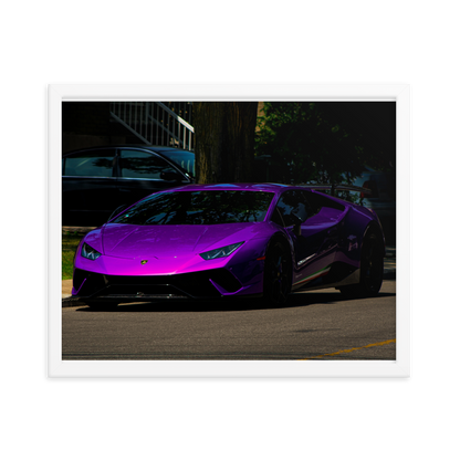 Purple Lamborghini Huracan