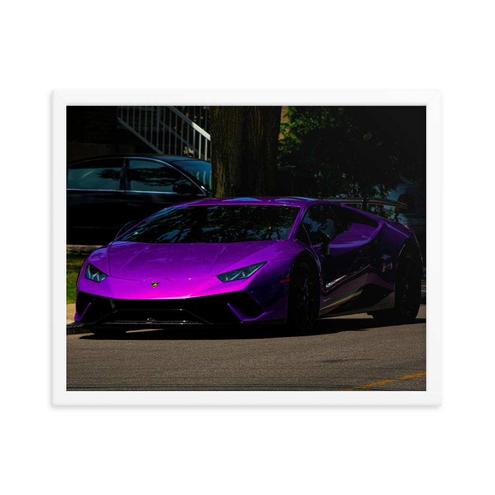 Purple Lamborghini Huracan