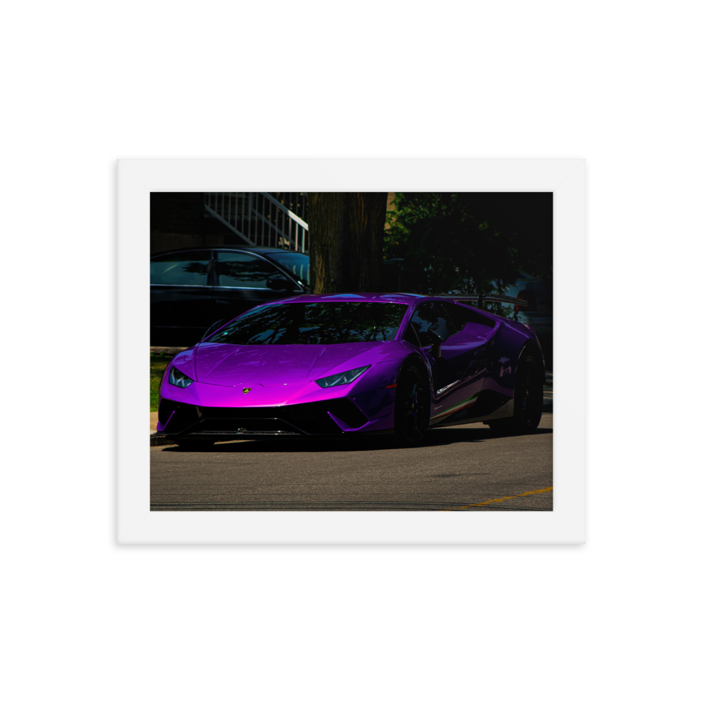 Purple Lamborghini Huracan