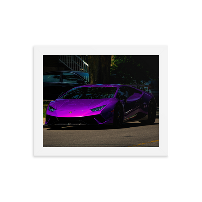 Purple Lamborghini Huracan